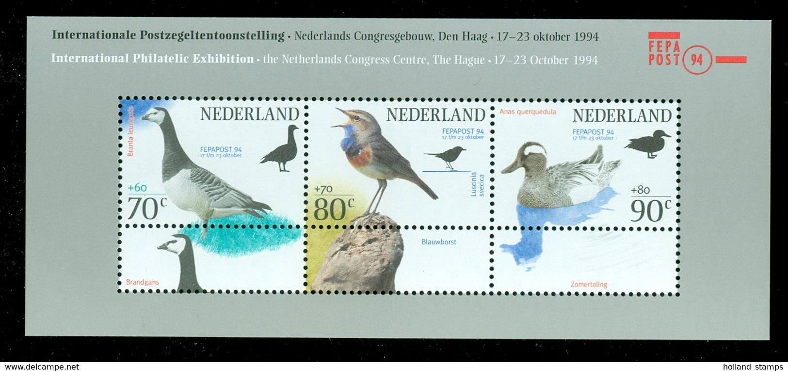 100 X NEDERLAND BLOK 1623 * Mix Postfris En Gestempeld * 100 Prachtige Blokken * VOGELS * BIRDS * OISEAUX * VOGEL - Sonstige & Ohne Zuordnung