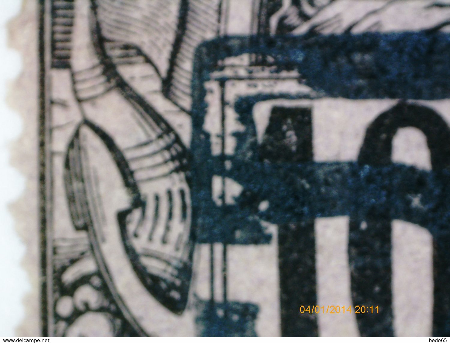 ANNAM ET TONKIN  N° 4 Variétée 5 Brisé NEUF*  CHARNIERE / MH - Unused Stamps
