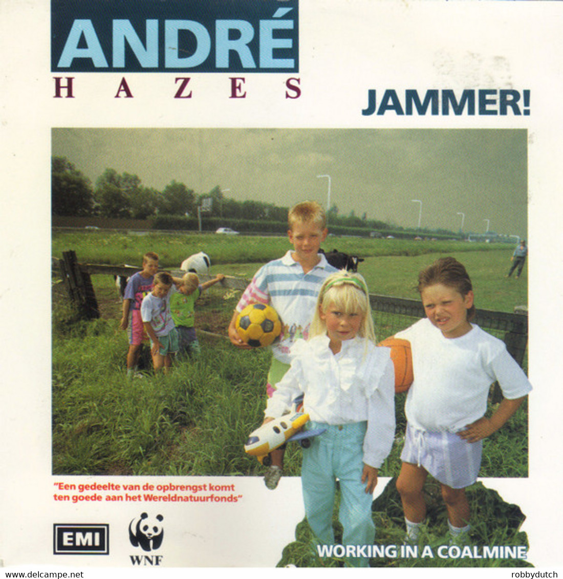 * 7" *  ANDRÉ HAZES - JAMMER (Holland 1989 EX) - Otros - Canción Neerlandesa