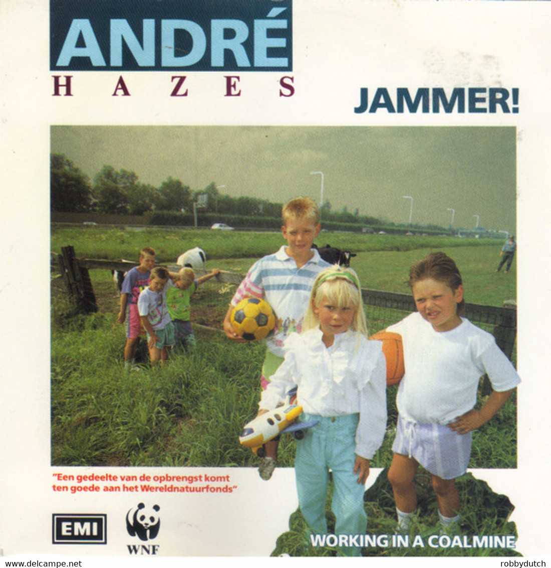 * 7" *  ANDRÉ HAZES - JAMMER (Holland 1989 EX) - Other - Dutch Music