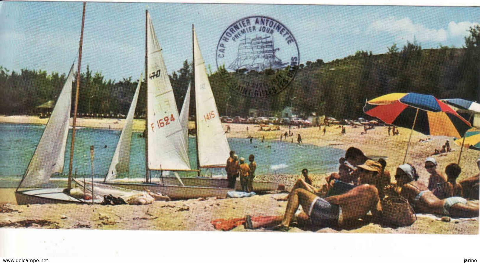 France, Ile De La Reunion, Saint Gilles, Cachet Cap Hornier Antoinette Premier Jour 1971, Inutilisé - Saint Paul