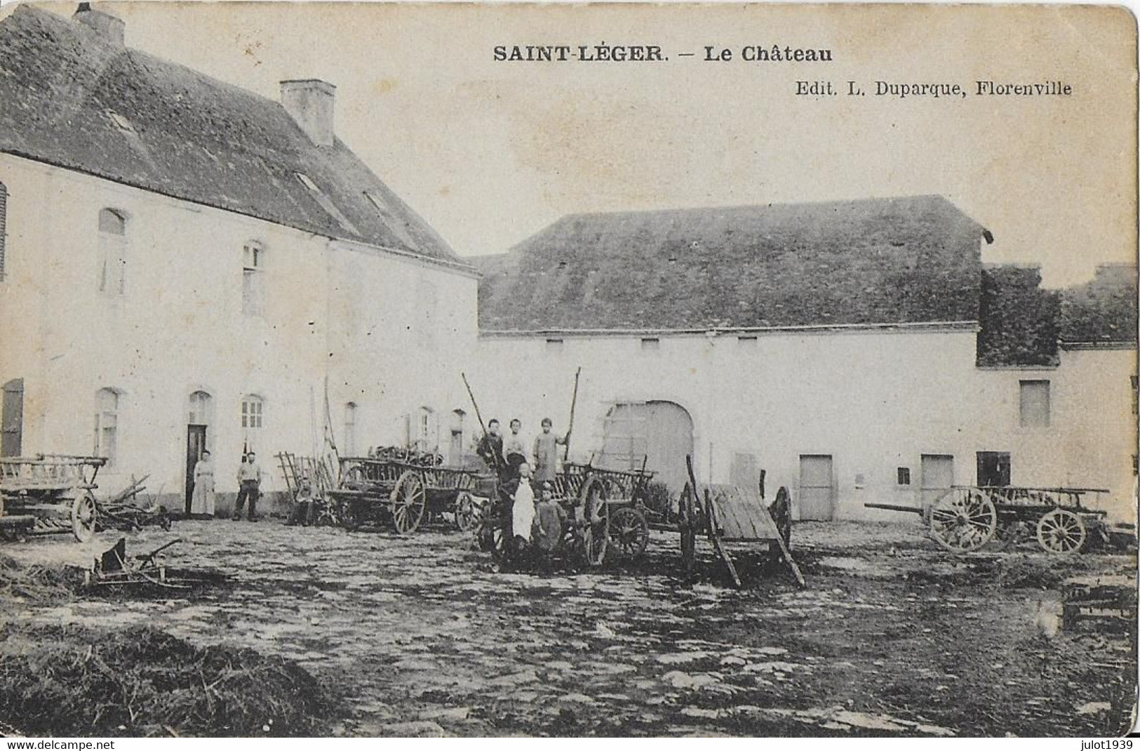 SAINT - LEGER ..-- Le CHATEAU . Très Animée Et RARE !!! - Saint-Léger