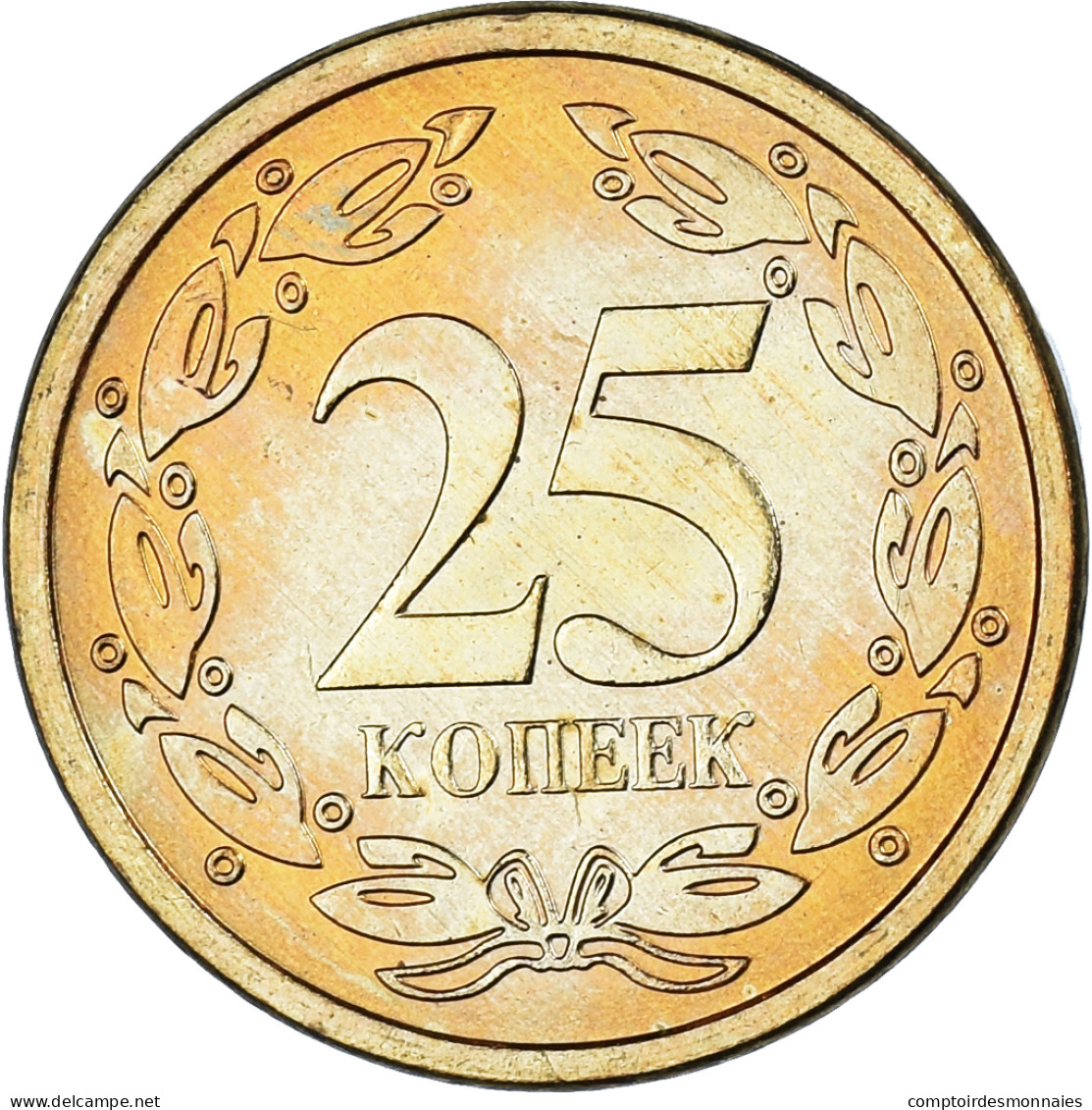 Monnaie, Transnistrie, 25 Kopeek, 2005, SUP+, Bronze Plated Steel, KM:52a - Moldavie