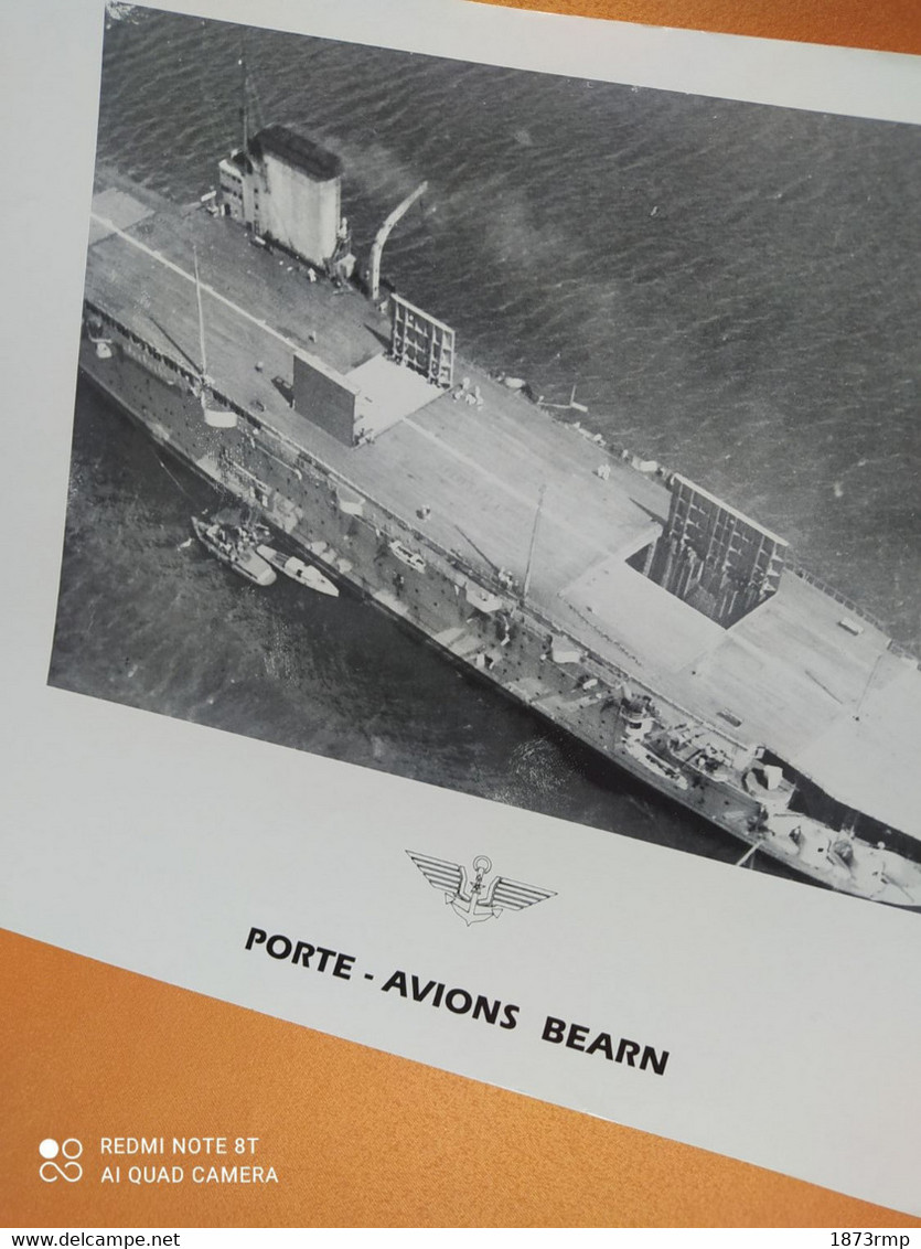 PORTE AVIONS BEARN, AERONAVALE, POSTER - Bateaux