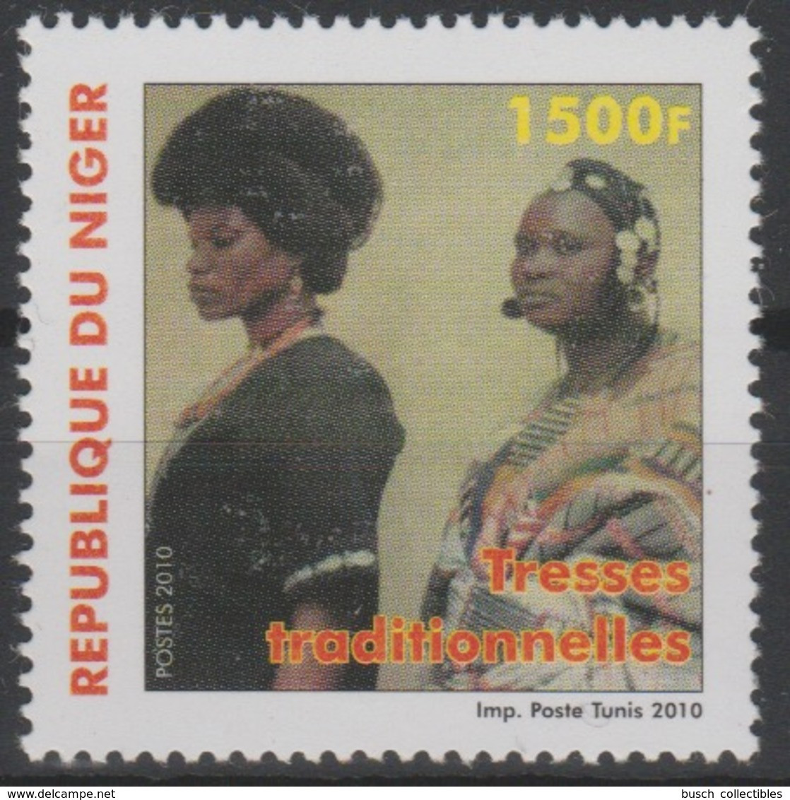 Niger 2010 Mi. 2014 Tresses Traditionnelles MNH ** 1 Val. - Niger (1960-...)