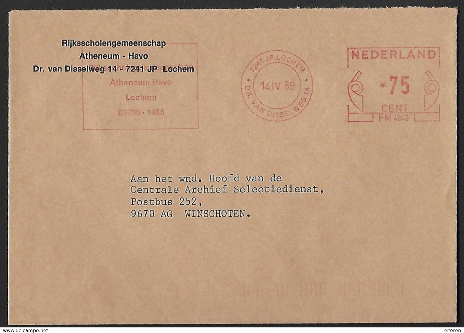 Rijksscholengemeenschap Atheneum - Havo - Lochem - Franking Machines (EMA)