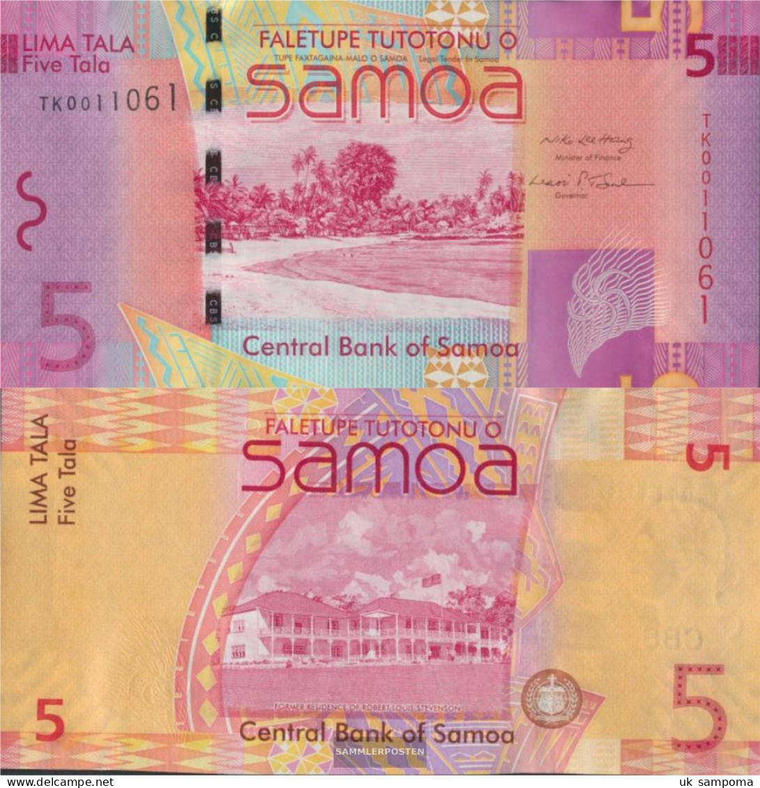 Samoa Pick-number: 38a Uncirculated 2008 5 Tala - Samoa