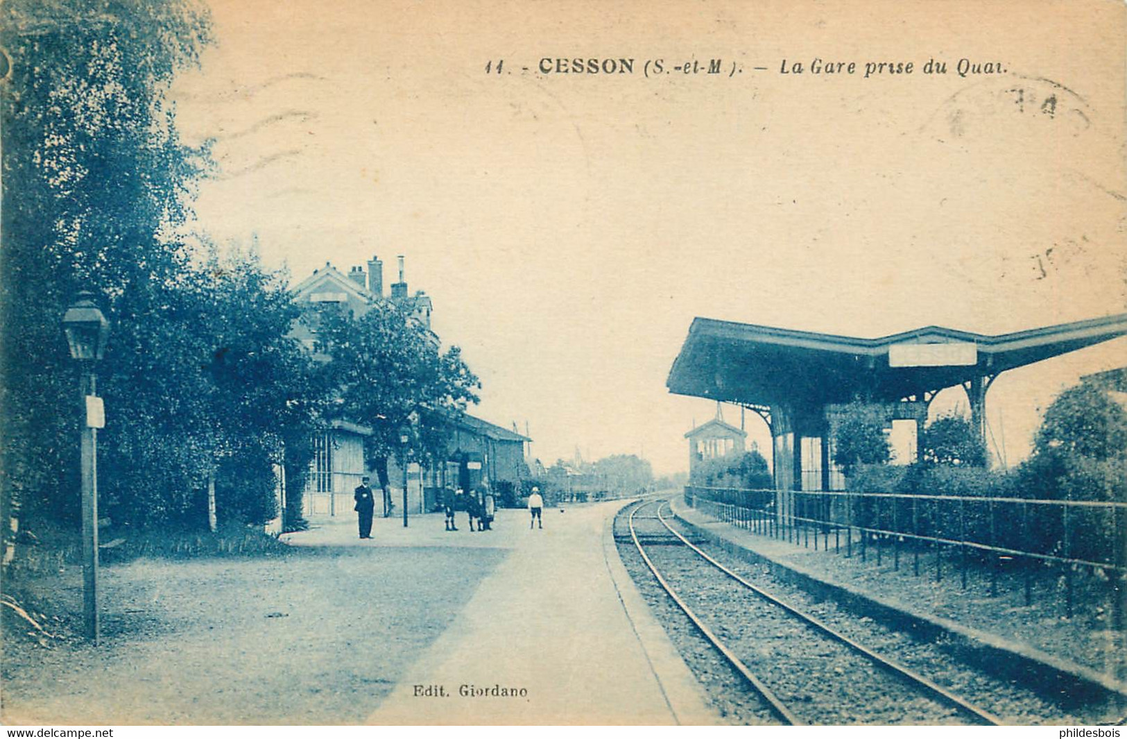 SEINE ET MARNE  CESSON  La Gare Prise Du Quai - Cesson