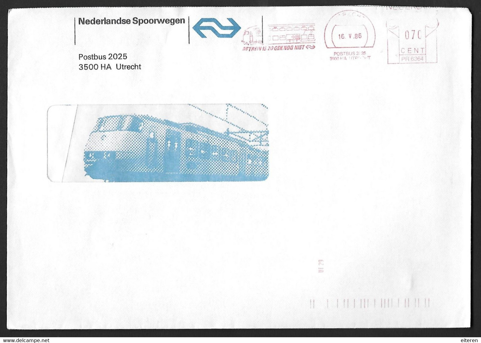 De Trein Is Zo Gek Nog Niet - Nederlandse Spoorwegen - Maschinenstempel (EMA)