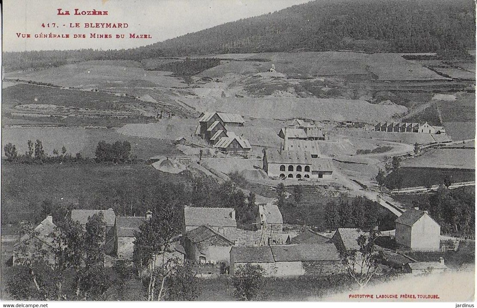 Le BLEYMARD ( La LOZERE ) ; Vue Générale Des Mines  Du Mazel - Le Bleymard