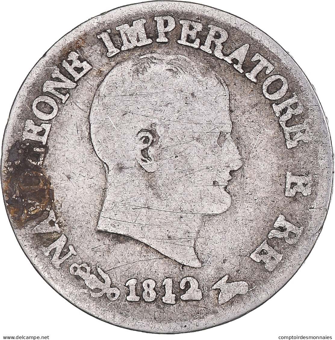 Monnaie, Italie, KINGDOM OF NAPOLEON, Napoleon I, 10 Soldi, 1812, Venise, TB - Napoleonic