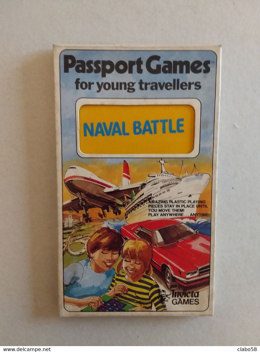 BATTAGLIA NAVALE  PASSPORT GAMES FOR YOUNG TRAVELLERS INVICTA GAMES 1980 MAI USATO GIOCO DA VIAGGIO - Autres & Non Classés