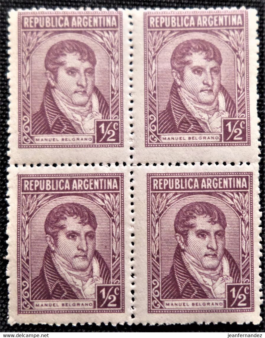 Timbre D'Argentine 1935 Manuel Belgrano Stampworld N° 404 - Ongebruikt