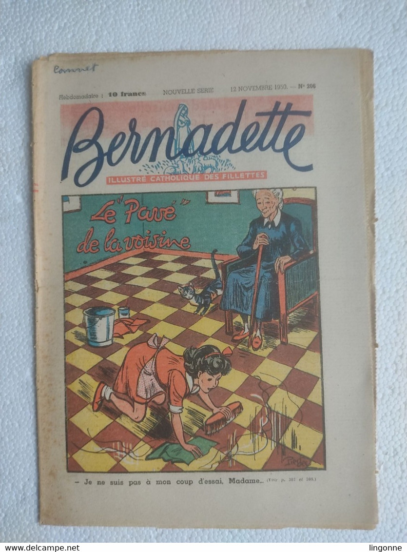 BERNADETTE - Année 1950 Numéro 206 - Bernadette