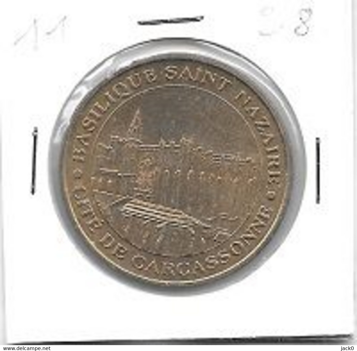 Médaille  Touristique  Ville  CARCASSONNE, LA  BASILIQUE  SAINT - NAZAIRE, CITE  DE  CARCASSONNE  ( 11 ) - 2001