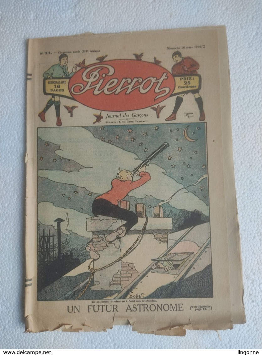 MAGAZINE "PIERROT"  1930 Numéro 11 - Pierrot