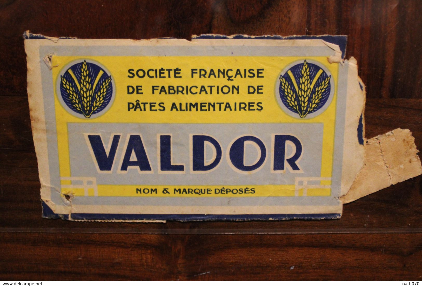 1930's Tsaralalana Madagascar France Timbre Seul 20f Retour à L'envoyeur Sur Emballage Pâtes VALDOR Cover - Briefe U. Dokumente