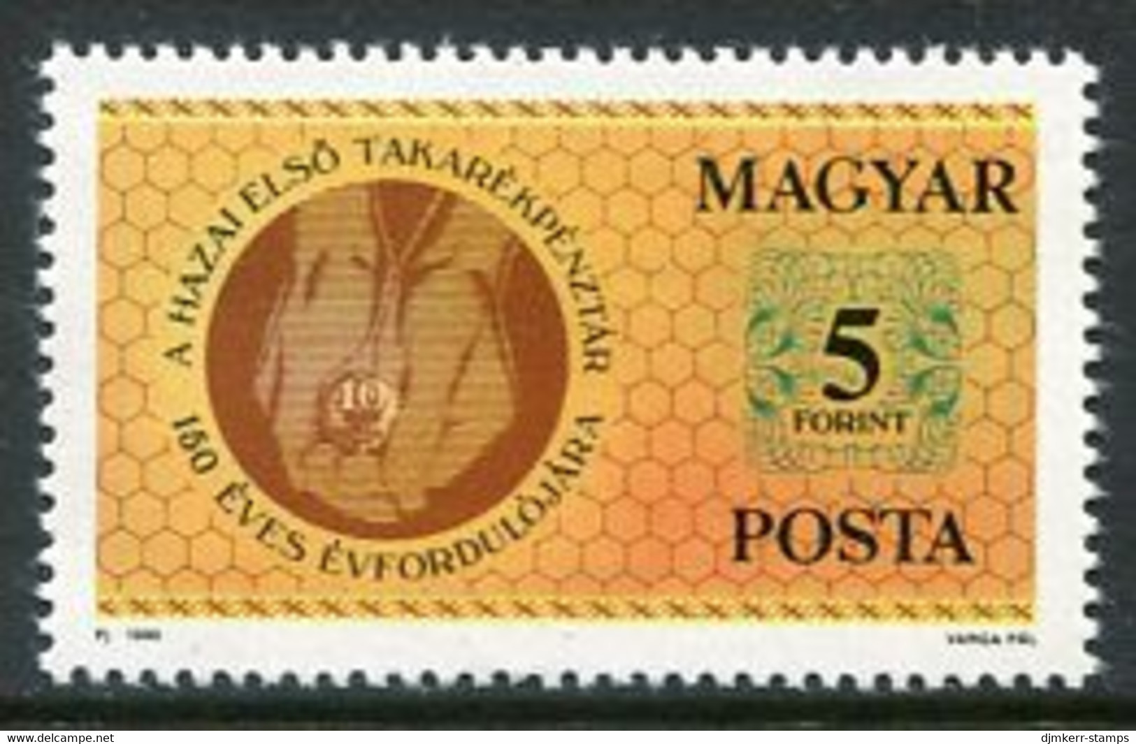 HUNGARY 1990 Savings Banks Anniversary MNH / **  Michel 4065 - Unused Stamps