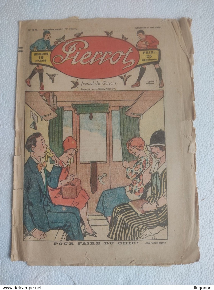 MAGAZINE "PIERROT"  1929 Numéro 18 - Pierrot