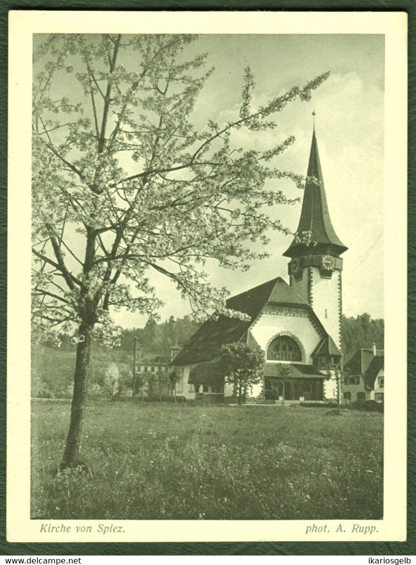 SPIEZ B Frutigen-Niedersimmental ~1930 " Postkartenähnliche Reklamekarte Eines Fotohauses Rs. Werbung " Carte Postale - Frutigen