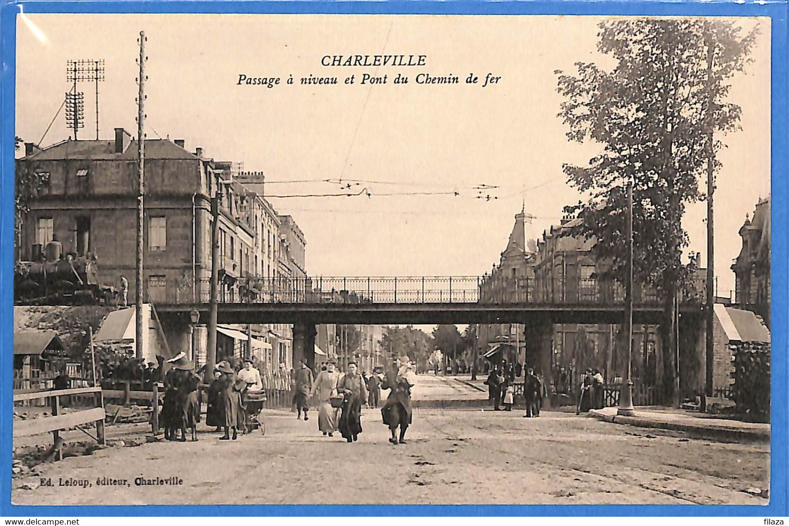 08 - Ardennes - Charleville - Passage A Niveau Et Pont Du Chemin De Fer (N11485) - Charleville