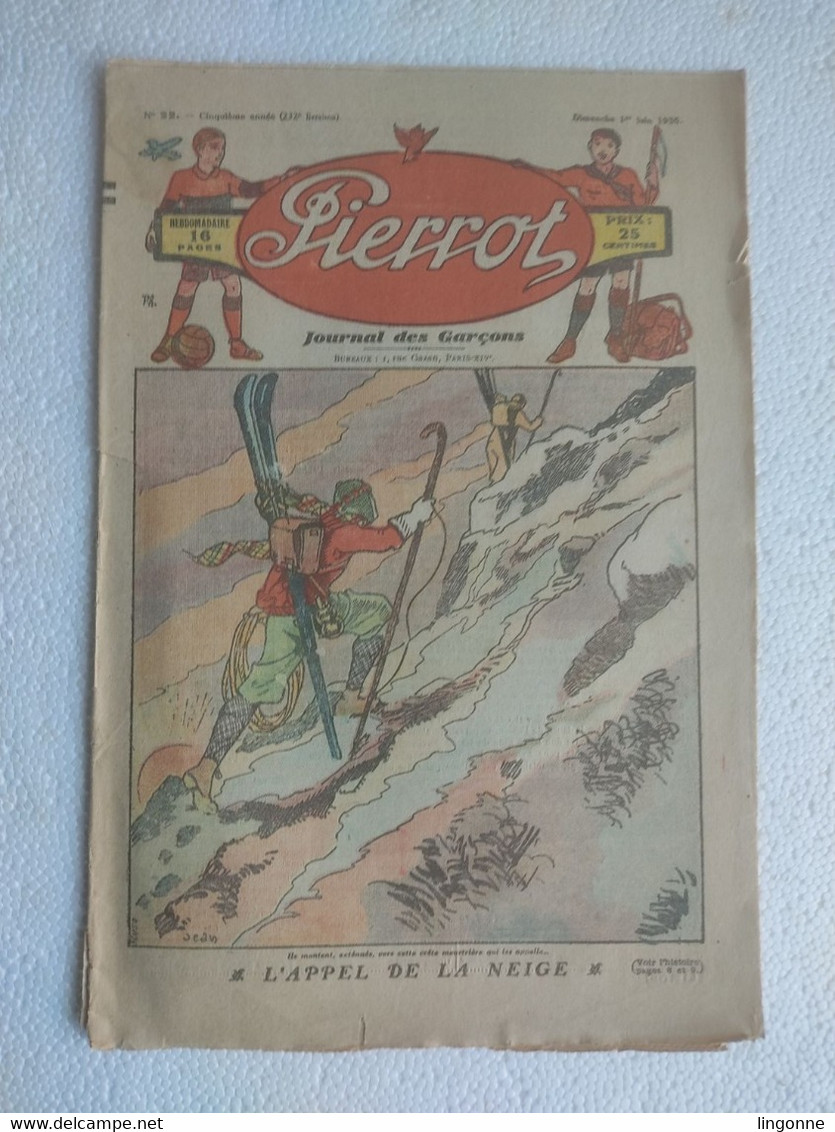 MAGAZINE "PIERROT"  1930 Numéro 22 - Pierrot