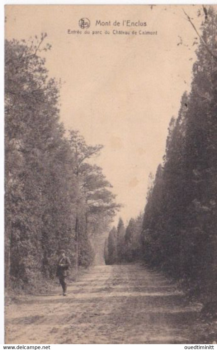 Belgique Mont De L'Enclus Entrée Du Parc Du Château De Calmont - Kluisbergen