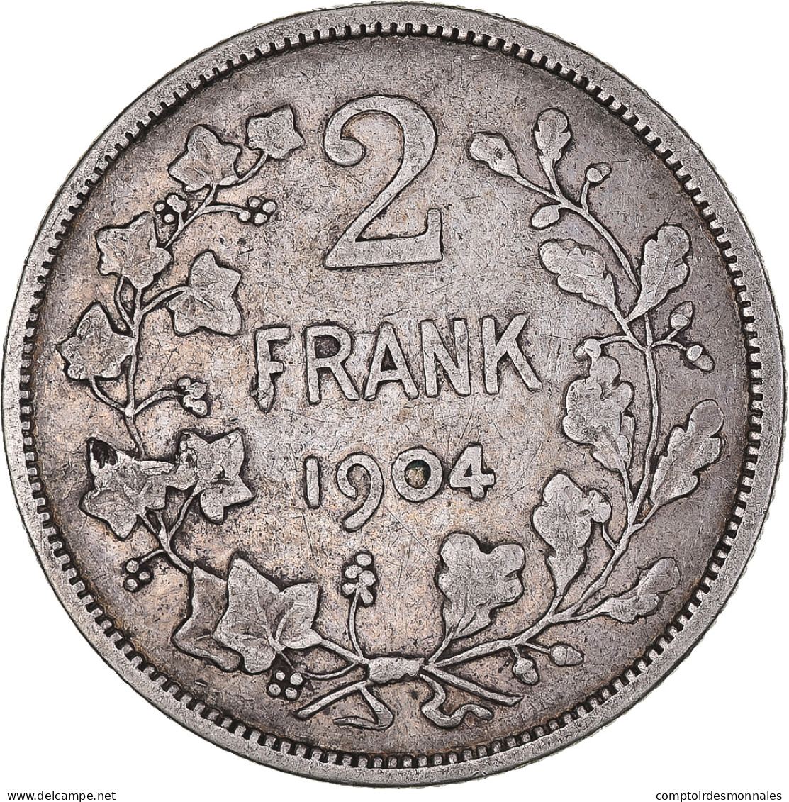 Monnaie, Belgique, 2 Francs, 2 Frank, 1904, TB+, Argent, KM:59 - 2 Francs