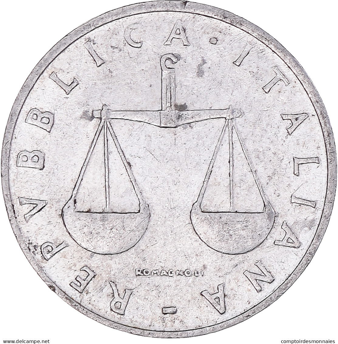 Monnaie, Italie, Lira, 1956, Rome, TTB+, Aluminium, KM:91 - 1 Lira