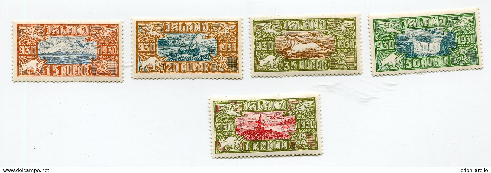 ISLANDE PA 4 / 8 ** / * VUES DIVERSES - Posta Aerea