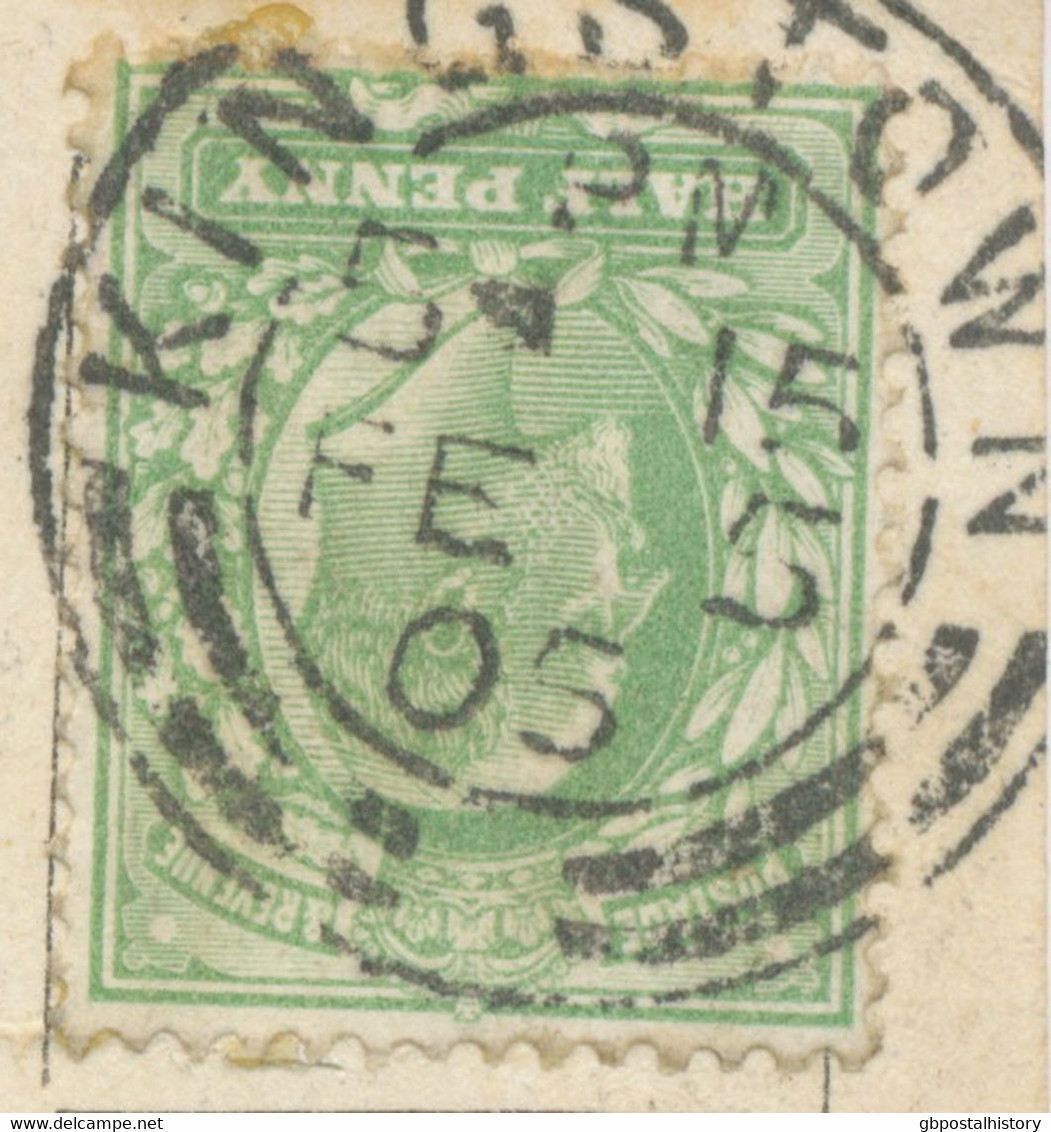 GB „KINGSTOWN“ (since 1921: DÚN LAOGHAIRE) Double Ring (26 Mm) IRISH Type (blank Space Between The Arrows) On Very Fine - Covers & Documents