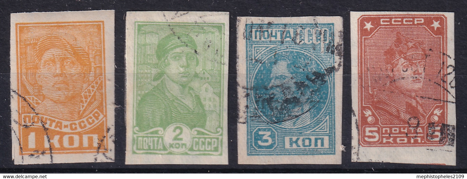 USSR 1931 - Canceled - Zag# 277, 278, 279, 281 - Usati