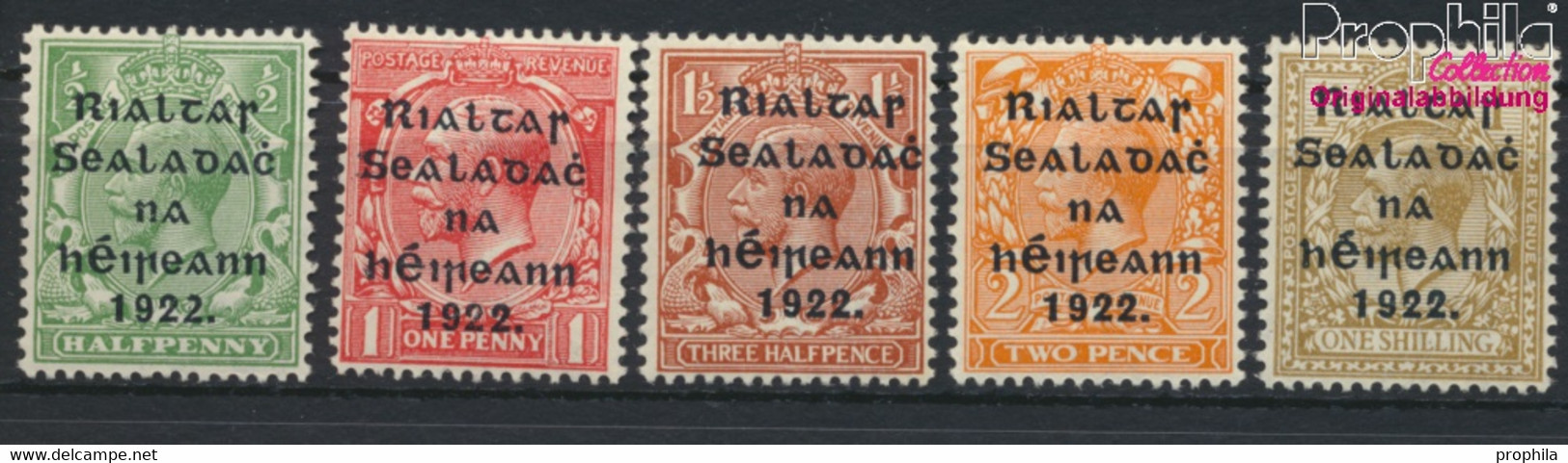 Irland 12III-15III,23III (kompl.Ausg.) Postfrisch 1922 Aufdruckausgabe (9916151 - Nuovi