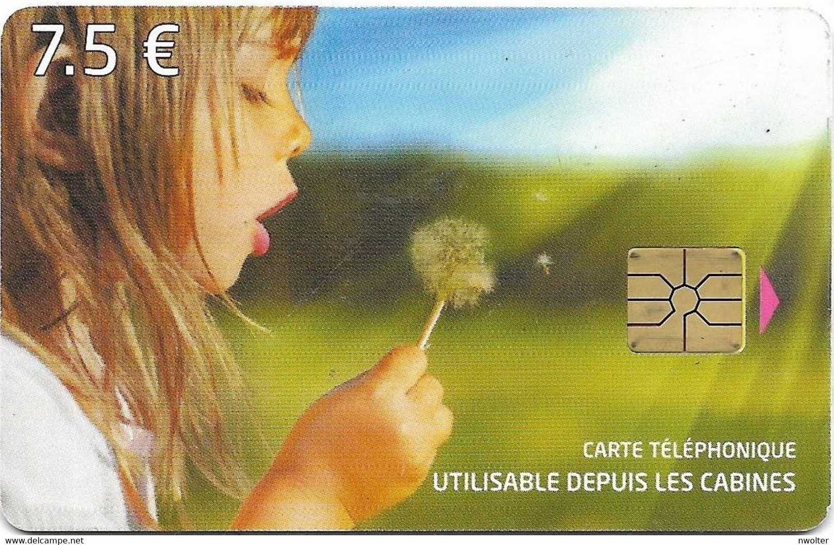 @+ France - Kertel à Puce 7,50€ -  Fillette Semant Aux Vents - Code F1201001 - Ref : FR-PRE-KER-1800A - Fin 31/12/2014 - 2012