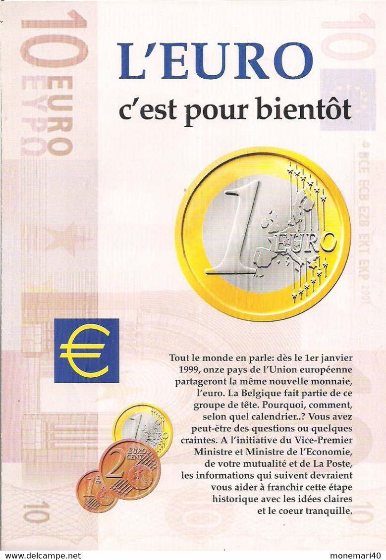 L'EURO C'EST POUR BIENTÔT -  LA POSTE. - Non Classés