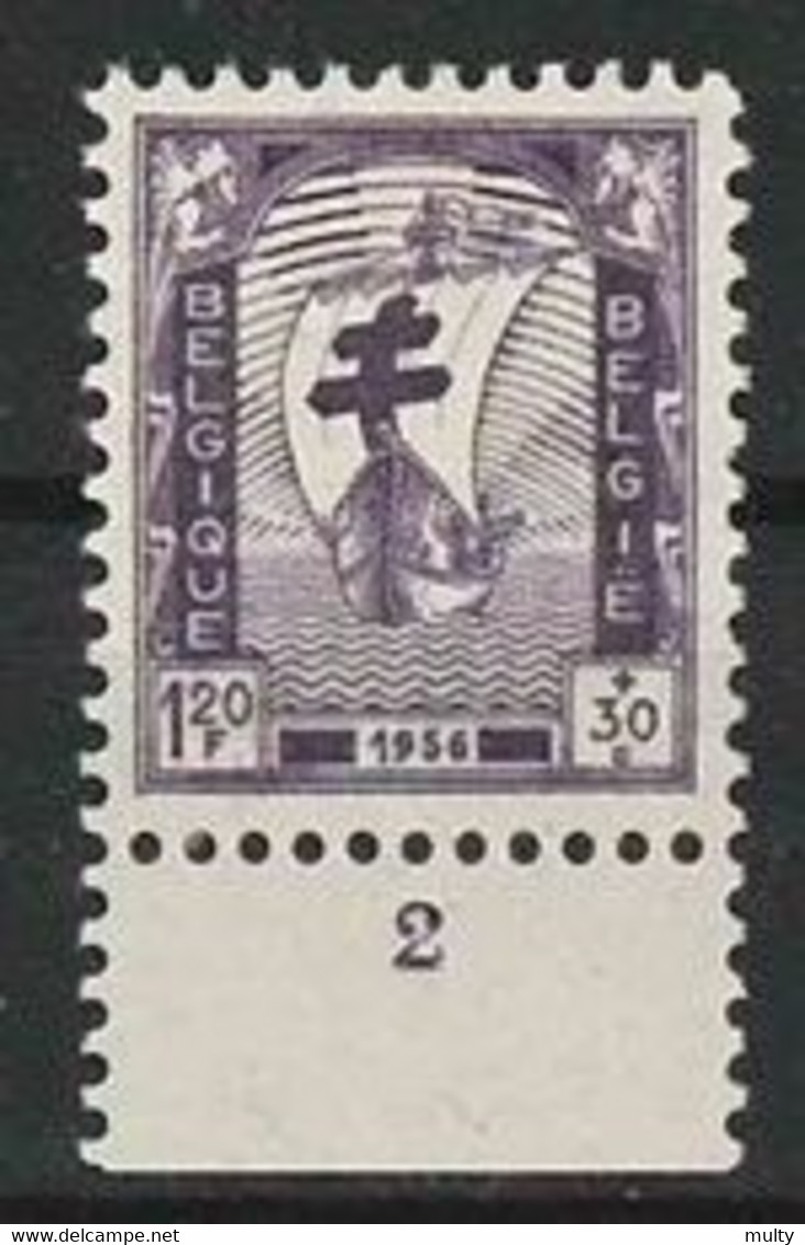 Belgie OCB 1000 * MH Met Plaatnummer 2. - ....-1960