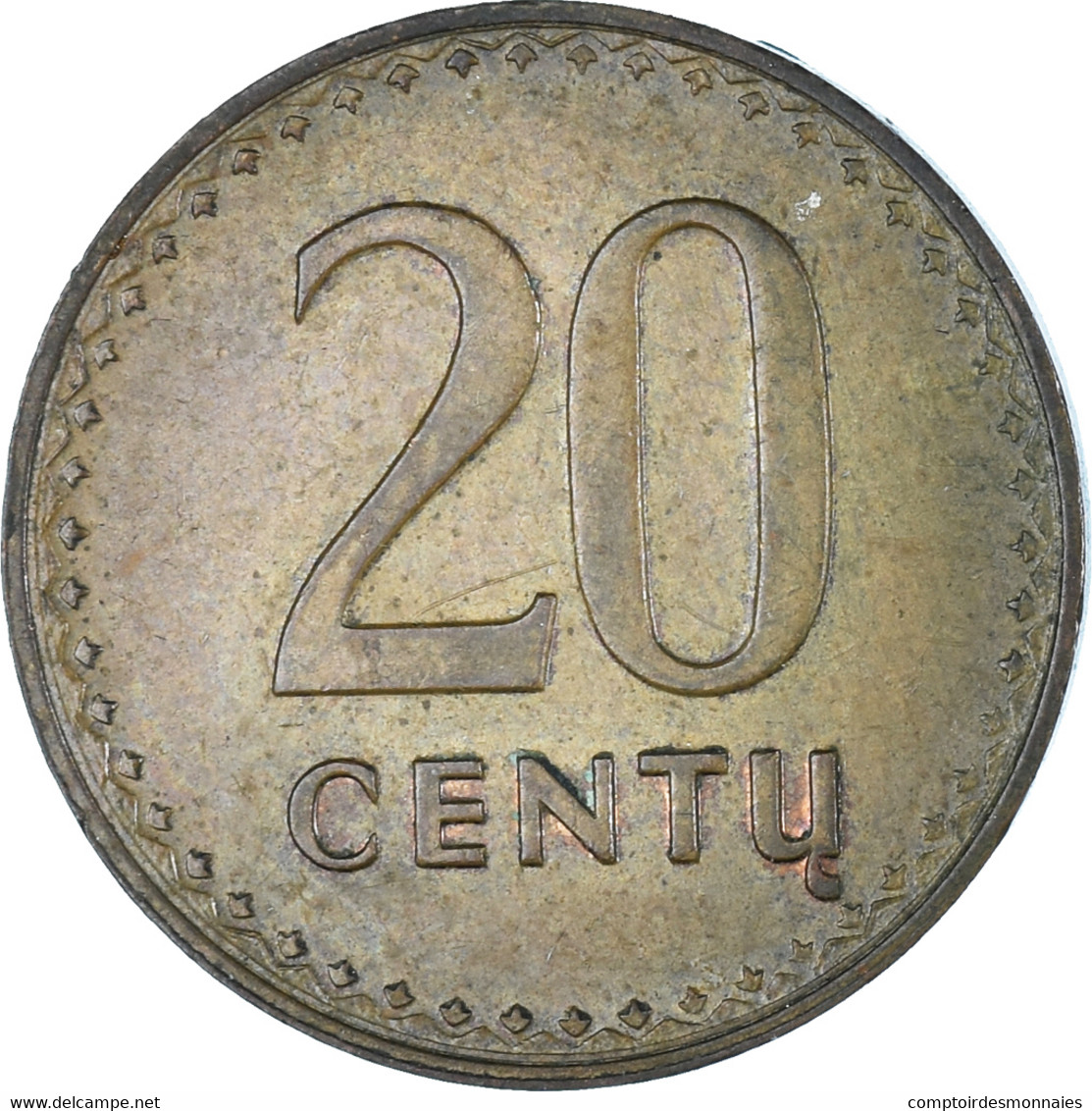 Monnaie, Lituanie, 20 Centu, 1991, TTB, Bronze, KM:89 - Lituanie