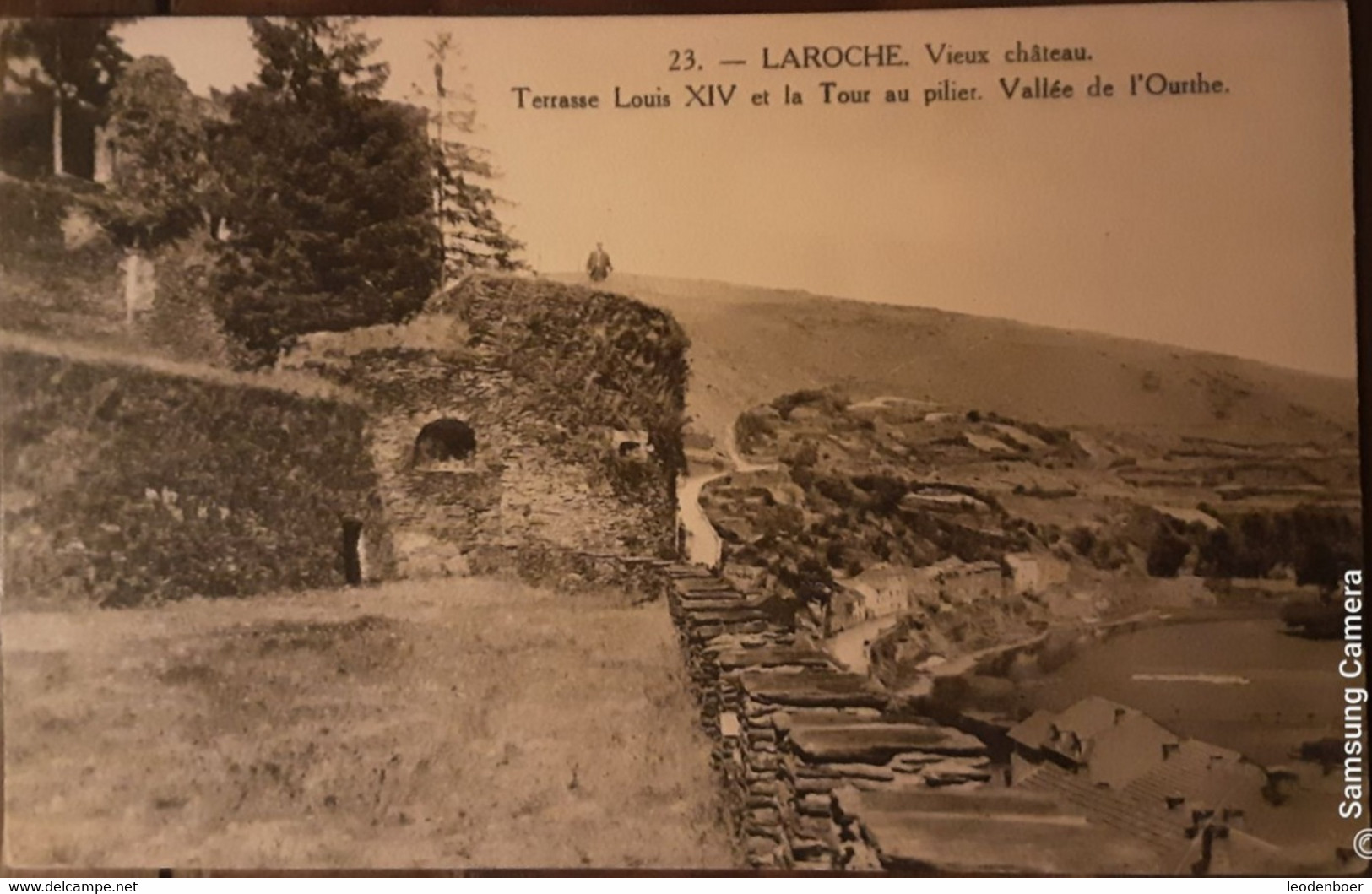 La Roche En Ardenne - Vieux Chateau. Terrasse Louis XIV Et La Tour Au Pilier. Vallee De L'Ourthe - 23 - La-Roche-en-Ardenne