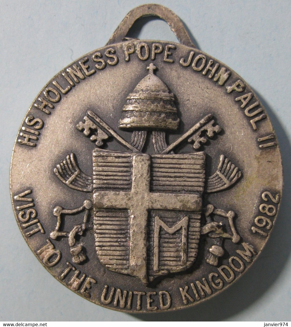 Medal Visit Pope John Paul II To The United Kingdom 1982 - Altri & Non Classificati