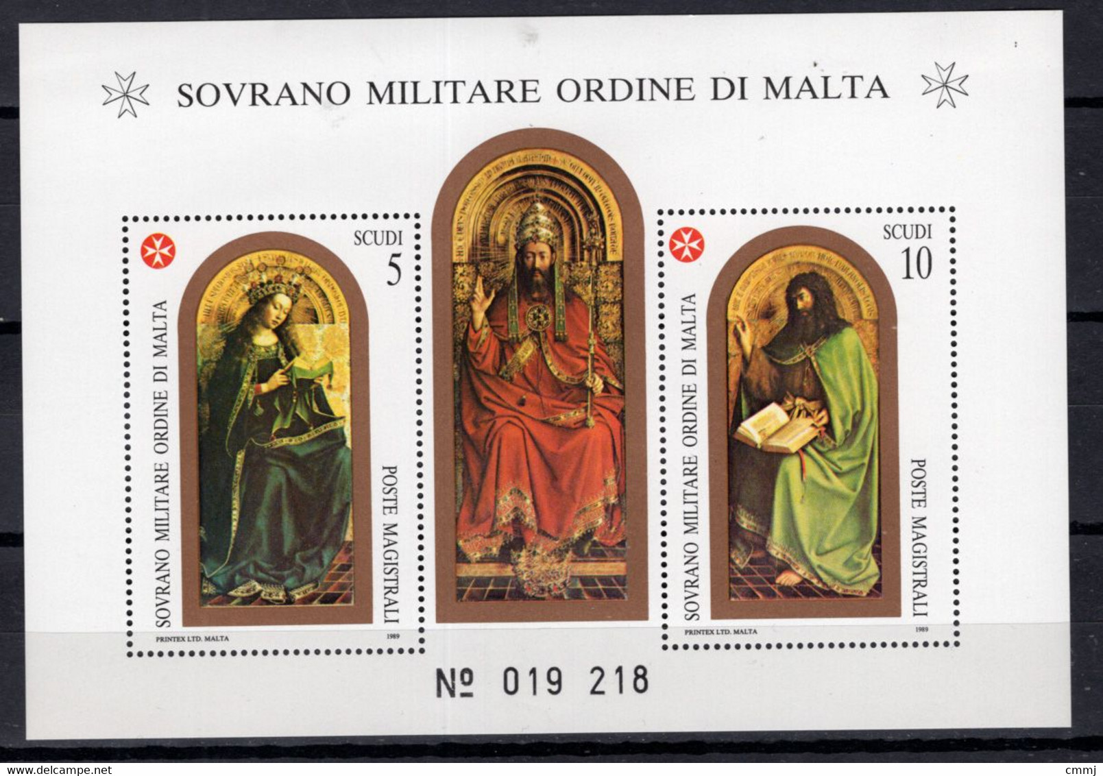 1989 - S.M.O.M. - Sovrano Militare Ordine Di Malta - Catg. UNIF.. BF 27 - NH - (VS...) - Sovrano Militare Ordine Di Malta