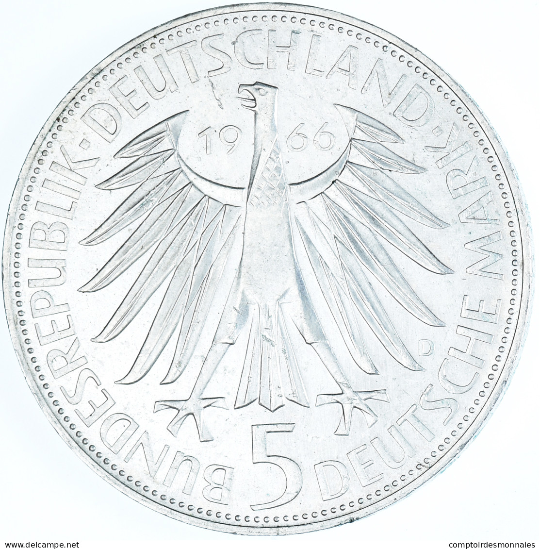 Monnaie, République Fédérale Allemande, 5 Mark, 1966, Munich, Germany, SUP - Commemorative