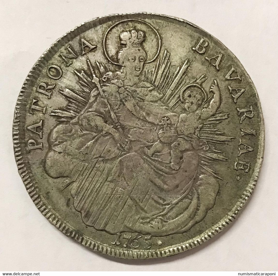 Germania 1765 GERMANY PATRONA BAVARIA MAXIMILIAN III Joseph 1745 1777 THALER Km#519.2 E.454 - Taler Et Doppeltaler