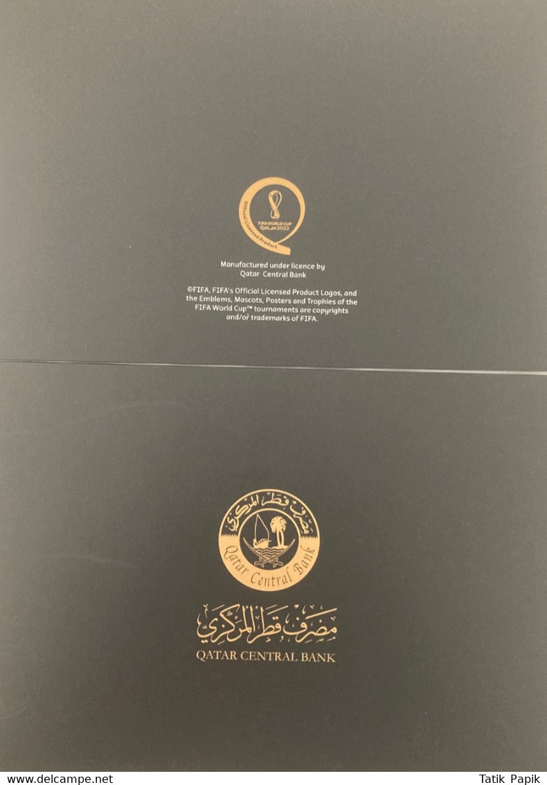 2022 Qatar FIFA World Cup UNC 22 Riyals Commemorative Banknote Polymer Stadium P-NEW Hologram Hologramme Billet Souvenir - Qatar