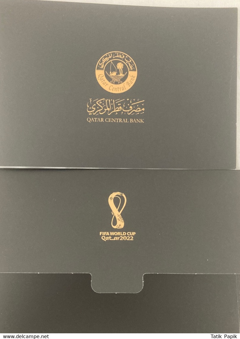 2022 Qatar FIFA World Cup UNC 22 Riyals Commemorative Banknote Polymer Stadium P-NEW Hologram Hologramme Billet Souvenir - Qatar