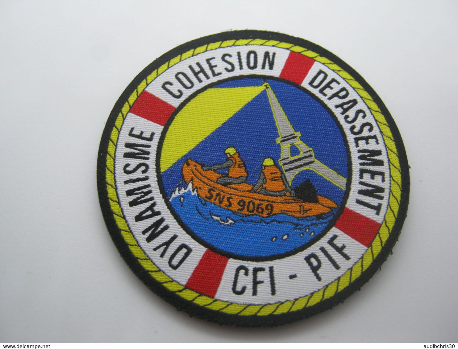 ECUSSON SAUVETAGE EN MER SNSM LE CFI PIF SCRATCH AU DOS - Firemen