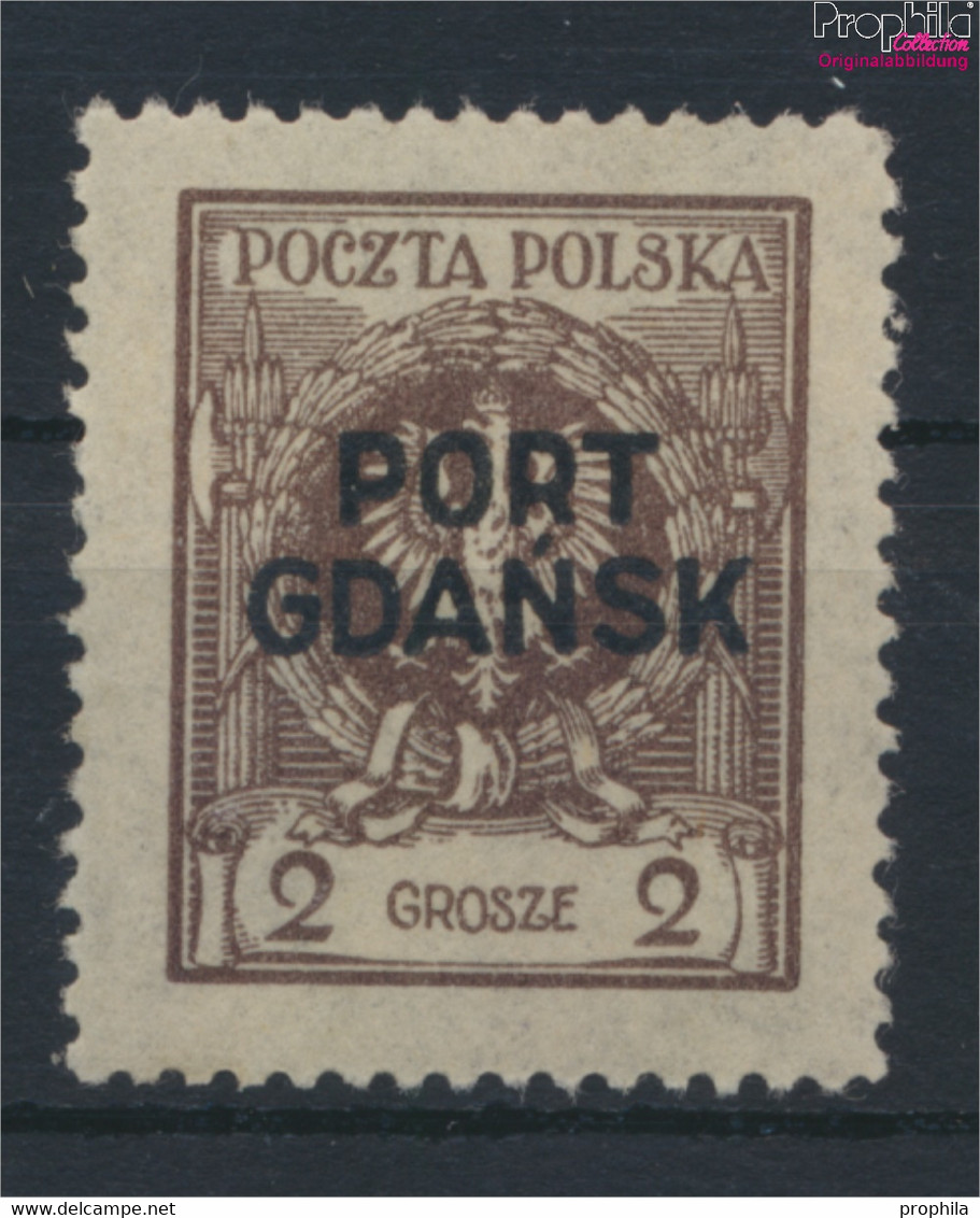 Polnische Post Danzig 2a Postfrisch 1925 Aufdruckausgabe (9898469 - Port Gdansk