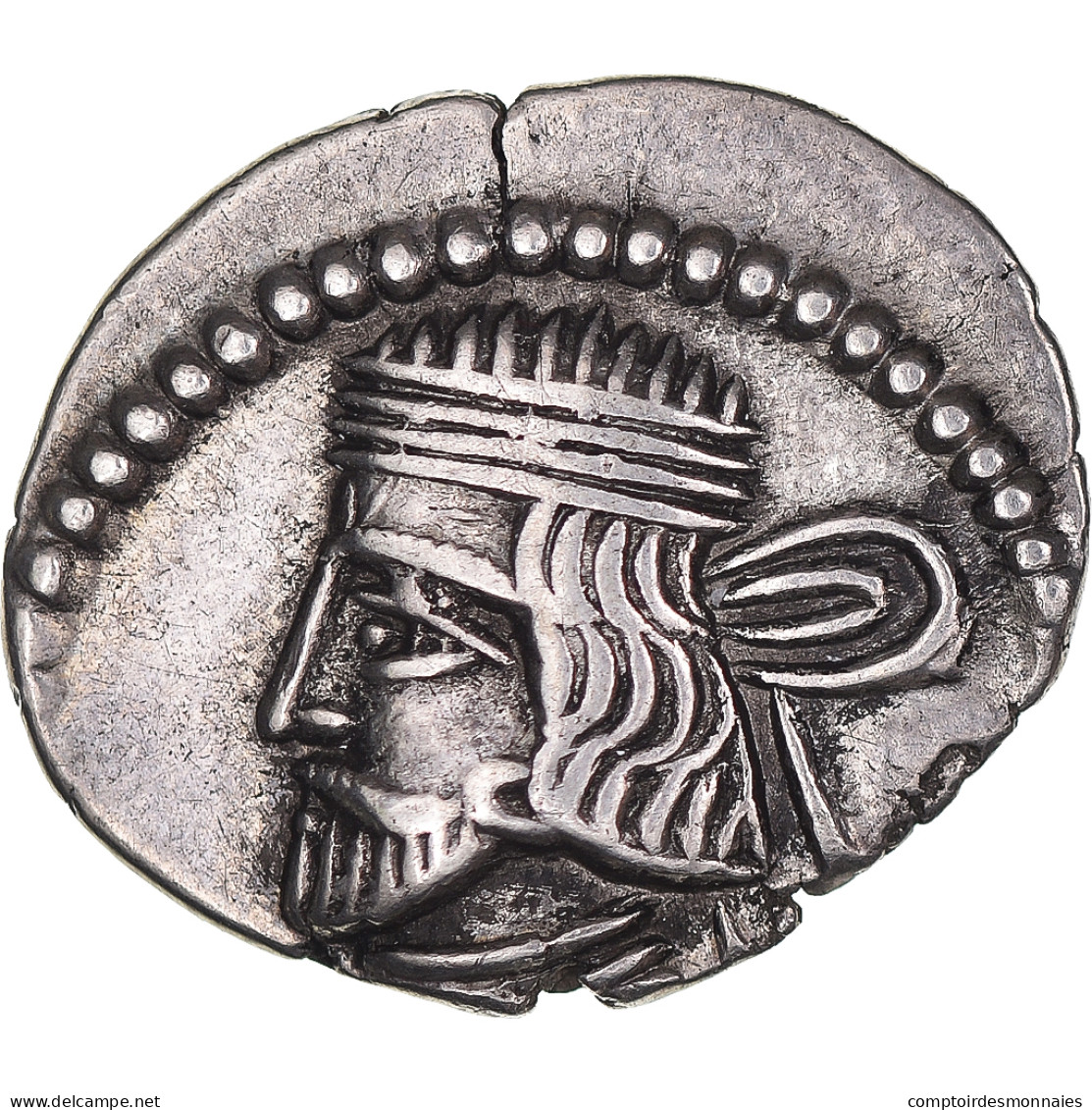 Monnaie, Royaume Parthe, Vardanes II, Drachme, 55-58, Ecbatane, TTB, Argent - Orientales