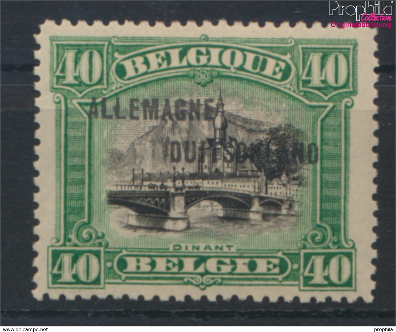 Belgische Post Rheinland 9A Mit Falz 1919 Albert I. (9917229 - Deutsche Besatzung