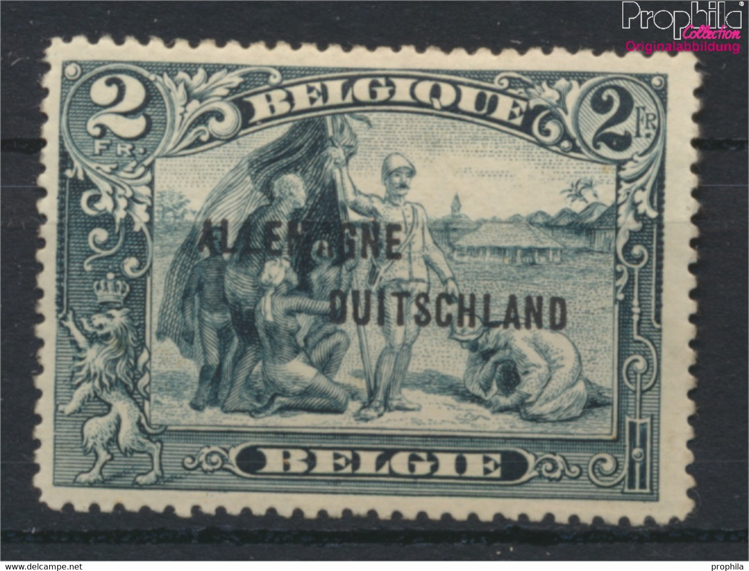 Belgische Post Rheinland 12II A Mit Falz 1919 Albert I. (9910579 - Deutsche Besatzung