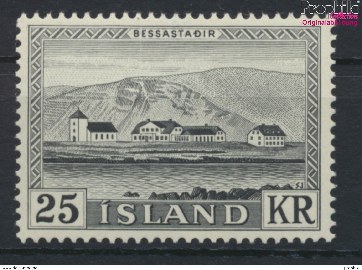 Island 319 (kompl.Ausg.) Postfrisch 1957 Freimarke: Bessastadir (9916234 - Unused Stamps